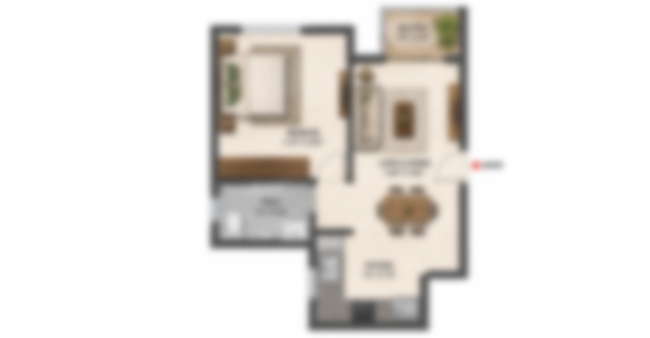 Moraj Silent Valley Navi Mumbai 3 BHK Floor Plan